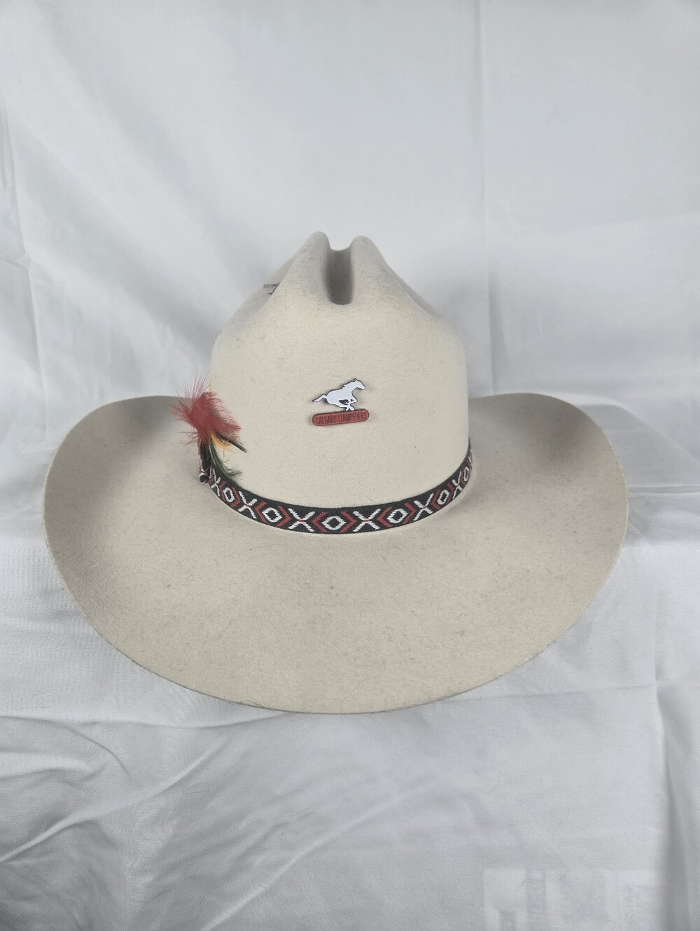 Signed Smithbilt Cowboy Hat - Calgary Stampeders CFL Memorabilia